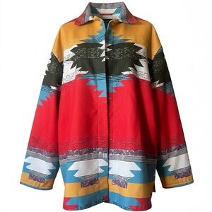 Southwest Aztec Lightweight All Seasons Jacket Southwest Colors Women’s Size 2X